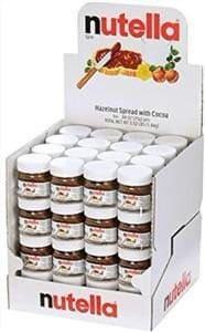 ממרח מיני נוטלה צנצנת זכוכית