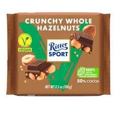 100 גרם Ritter אגוזי לוז שלמים קראנץ'