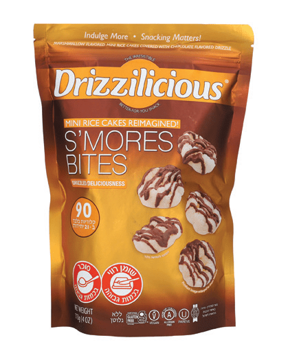 Drizzilicious מיני פריכיות אורז קרם עוגיות בזיגוג וניל