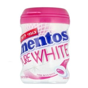 Mentos Pure White בטעם פירות ללא סוכר