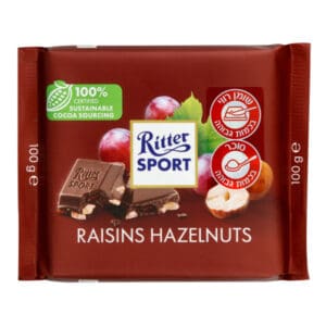 100 גרם Ritter צימוקים ואגוזי לוז