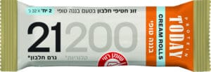 TODAY חטיף חלבון קרם חלב בננה טופי