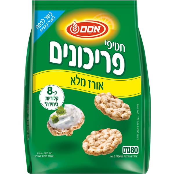 חטיפי פריכונים טבעי 80 גרם