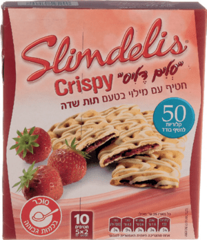 מארז סלים דליס קריספי תות 125 גרם