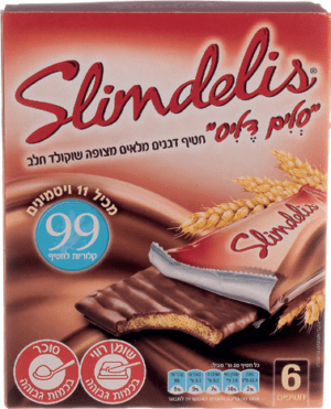 מארז סלים דליס שוקולד חלב מארז 6 יח'