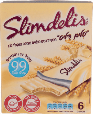 מארז סלים דליס שוקולד לבן מארז 6 יח'