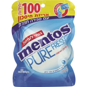 מנטוס Pure Fresh אריזת חסכון 200 גרם מנטה