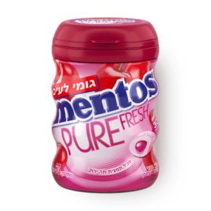 מנטוס Pure Fresh בקבוק 60 גרם דובדבן