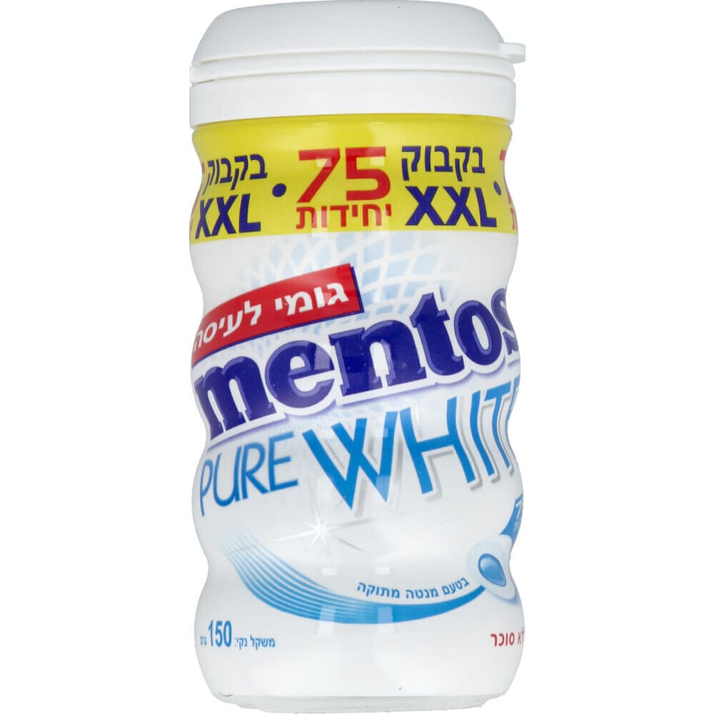 מנטוס Pure White XXL בקבוק 150 גרם מנטה