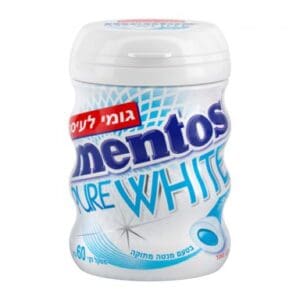 מנטוס Pure White בקבוק 60 גרם מנטה