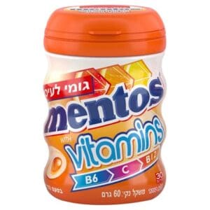 מנטוס Vitamin בקבוק בטעם הדרים