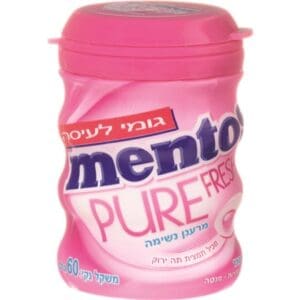 מסטיק Mentos Pure Fresh בטעם פירות ללא סוכר
