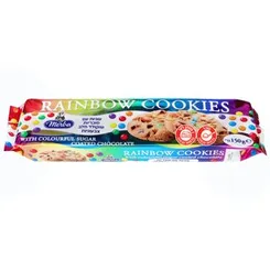 מרבה עוגיות ריינבו עם סוכריות צבעוניות