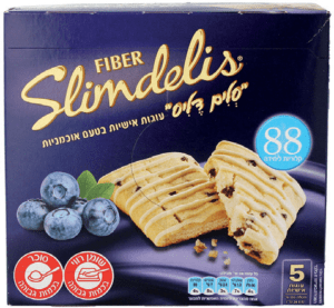 סלים דליס פייבר בטעם אוכמניות מארז 5 יח'