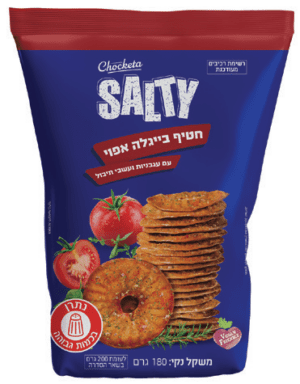 צ'יקיטה בייגלה שטוח בטעם עגבניות ועשבי תיבול