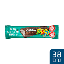 קליק קריס חטיף שוקולד קרם חלבי עוגיות 38 גרם
