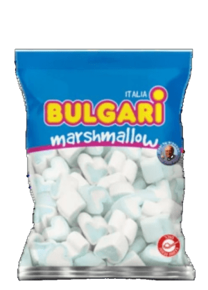 מרשמלו לבבות כחול לבן