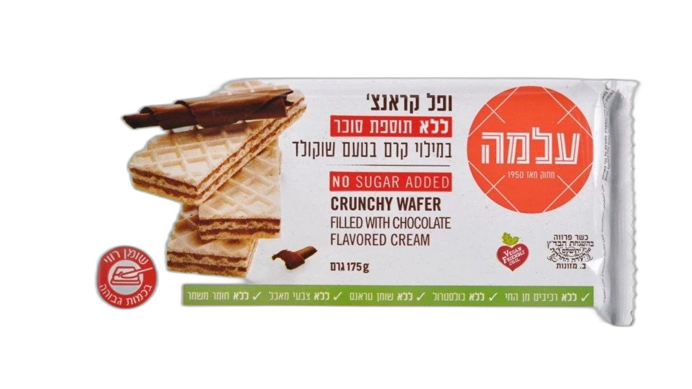 וופל עלמה שוקולד ללא סוכר