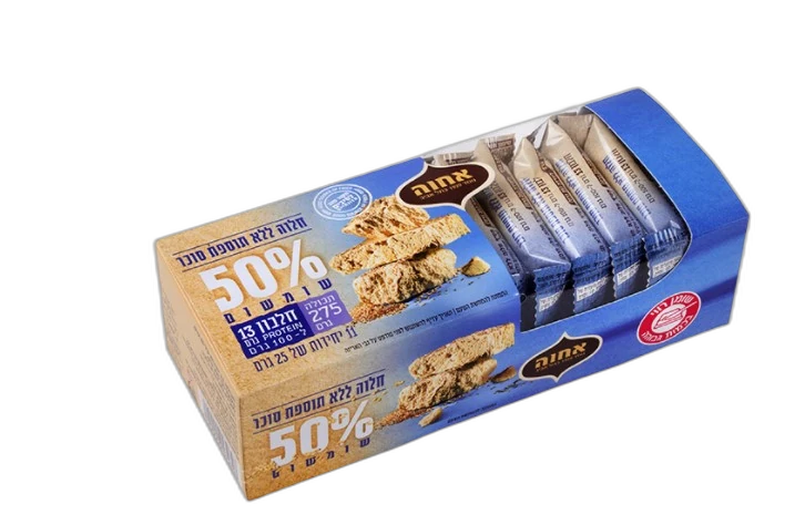 חטיפי חלווה אישי אחווה ללא סוכר בטעמים