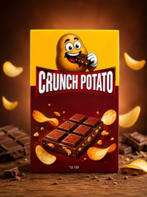 Crunch Potato שוקולד עם צ׳יפס תפוח אדמה 150 גרם